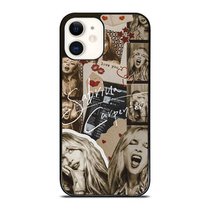 SABRINA CARPENTER BROWN COLLAGE iPhone 12 Case Cover SABRINA CARPENTER BROWN COLLAGE iPhone 12 Case Cover