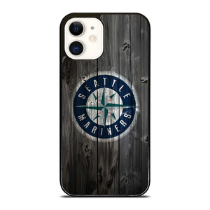 SEATTLE MARINERS WOODEN LOGO iPhone 12 Case Cover SEATTLE MARINERS WOODEN LOGO iPhone 12 Case Cover