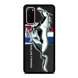 FORD MUSTANG CARBON METAL EMBLEM Samsung Galaxy S20 Case Cover