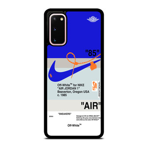 NIKE AIR JORDAN 1 OFF WHITE BLUE Samsung Galaxy S20 Case Cover NIKE AIR JORDAN 1 OFF WHITE BLUE Samsung Galaxy S20 Case Cover