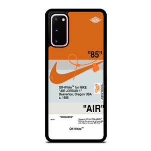 NIKE AIR JORDAN 1 OFF WHITE ORANGE Samsung Galaxy S20 Case Cover NIKE AIR JORDAN 1 OFF WHITE ORANGE Samsung Galaxy S20 Case Cover