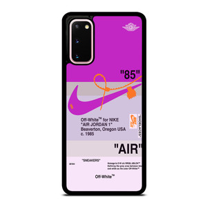 NIKE AIR JORDAN 1 OFF WHITE PURPLE Samsung Galaxy S20 Case Cover NIKE AIR JORDAN 1 OFF WHITE PURPLE Samsung Galaxy S20 Case Cover