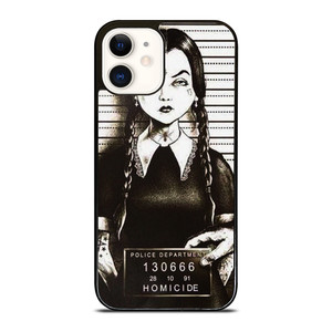 WEDNESDAY ADAMS MUGSHOT  iPhone 12 Case Cover WEDNESDAY ADAMS MUGSHOT  iPhone 12 Case Cover
