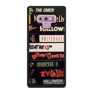 HORROR MOVIES VHS COLLECTION Samsung Galaxy Note 9 Case Cover HORROR MOVIES VHS COLLECTION Samsung Galaxy Note 9 Case Cover
