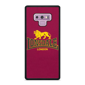 LONSDALE LONDON BOXING LOGO RED Samsung Galaxy Note 9 Case Cover LONSDALE LONDON BOXING LOGO RED Samsung Galaxy Note 9 Case Cover