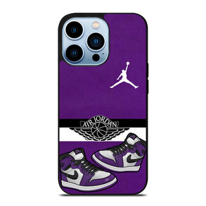 AIR JORDAN PURPLE LOGO iPhone 13 Pro Max Case Cover