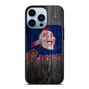 ATLANTA BRAVES BASEBALL WOODEN SYMBOL iPhone 13 Pro Max Case Cover