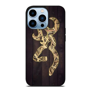 BROWNING WOOD LOGO CAMO LEAF iPhone 13 Pro Max Case Cover
