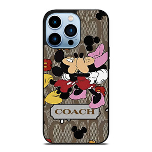 COACH NEW YORK MICKEY MOUSE KISSING iPhone 13 Pro Max Case Cover COACH NEW YORK MICKEY MOUSE KISSING iPhone 13 Pro Max Case Cover