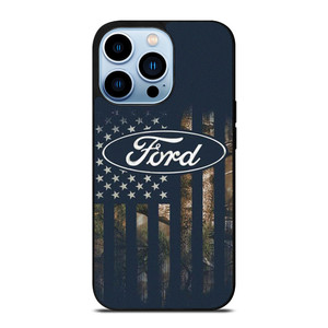 FORD CAR USA FLAG SILHOUETTE iPhone 13 Pro Max Case Cover