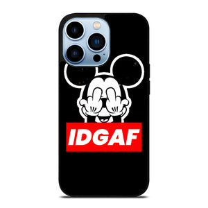 MICKEY MOUSE MIDDLE FINGER IDGAF iPhone 13 Pro Max Case Cover