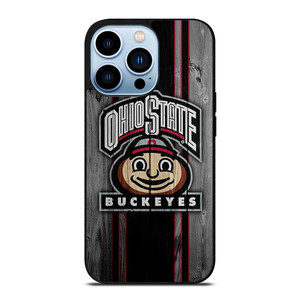 OHIO STATE BUCKEYES WOOD ICON iPhone 13 Pro Max Case Cover