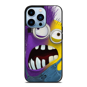 PURPLE HALF MINION CARTOON iPhone 13 Pro Max Case Cover PURPLE HALF MINION CARTOON iPhone 13 Pro Max Case Cover