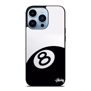 STUSSY 8 BALL BLACK iPhone 13 Pro Max Case Cover STUSSY 8 BALL BLACK iPhone 13 Pro Max Case Cover