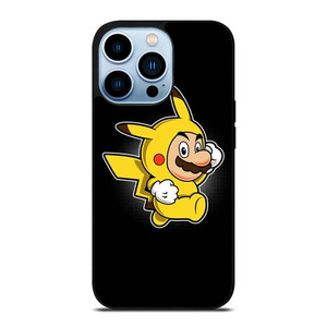 SUPER MARIO BROS X PIKACHU POKEMON iPhone 13 Pro Max Case Cover