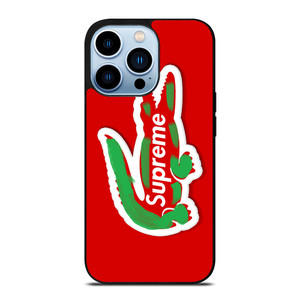 SUPREME X LACOSTE SYMBOL iPhone 13 Pro Max Case Cover SUPREME X LACOSTE SYMBOL iPhone 13 Pro Max Case Cover