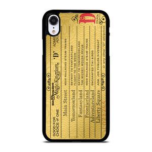 DISNEY WORLD TICKET iPhone XR Case Cover