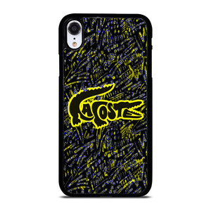 LACOSTE YELLOW PATTERN iPhone XR Case Cover