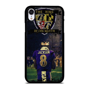 LAMAR JACKSON KING OF THE NORTH iPhone XR Case Cover