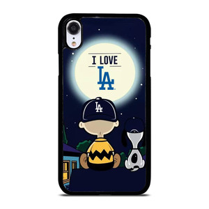 LOS ANGELES DODGERS CHARLIE BROWN SNOOPY iPhone XR Case Cover