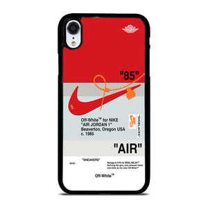 NIKE AIR JORDAN 1 OFF WHITE RED iPhone XR Case Cover NIKE AIR JORDAN 1 OFF WHITE RED iPhone XR Case Cover