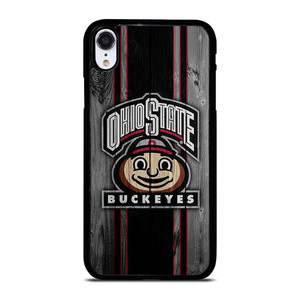 OHIO STATE BUCKEYES WOOD ICON iPhone XR Case Cover OHIO STATE BUCKEYES WOOD ICON iPhone XR Case Cover