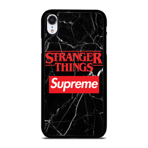 STRANGER THINGS X SUPREME LOGO iPhone XR Case Cover