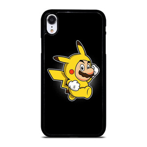 SUPER MARIO BROS X PIKACHU POKEMON iPhone XR Case Cover