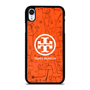 TORY BURCH ORANGE PATTERN iPhone XR Case Cover TORY BURCH ORANGE PATTERN iPhone XR Case Cover