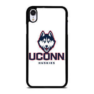 UCONN HUSKIES WHITE LOGO iPhone XR Case Cover