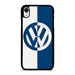VW VOLKSWAGEN SLICED BLUE LOGO iPhone XR Case Cover VW VOLKSWAGEN SLICED BLUE LOGO iPhone XR Case Cover