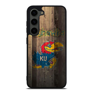 KANSAS JAYHAWKS WOOD LOGO Samsung Galaxy S23 Plus Case Cover KANSAS JAYHAWKS WOOD LOGO Samsung Galaxy S23 Plus Case Cover