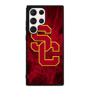 USC TROJANS RED SMOKED LOGO Samsung Galaxy S23 Ultra Case Cover