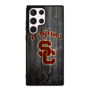 USC TROJANS WOOD LOGO Samsung Galaxy S23 Ultra Case Cover