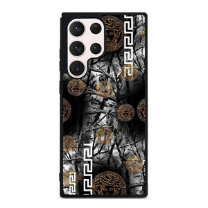 VERCASE CAMO LEAF BLACK WHITE Samsung Galaxy S23 Ultra Case Cover VERCASE CAMO LEAF BLACK WHITE Samsung Galaxy S23 Ultra Case Cover