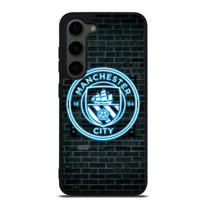 MANCHESTER CITY FC NEON LOGO Samsung Galaxy S23 Plus Case Cover MANCHESTER CITY FC NEON LOGO Samsung Galaxy S23 Plus Case Cover