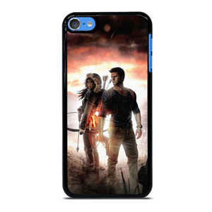 NATHAN DRAKE AND LARA CROFT UNCHARTED GAMES iPod 7 Case Cover NATHAN DRAKE AND LARA CROFT UNCHARTED GAMES iPod 7 Case Cover