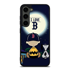 BOSTON RED SOX CHARLIE BROWN SNOOPY Samsung Galaxy S23 Plus Case Cover