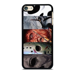 HORROR MOVIES MASK COLLAGE iPod 6 Case Cover HORROR MOVIES MASK COLLAGE iPod 6 Case Cover