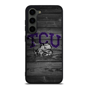 TCU HORNED FROGS FOOTBALL WOOD LOGO Samsung Galaxy S23 Plus Case Cover TCU HORNED FROGS FOOTBALL WOOD LOGO Samsung Galaxy S23 Plus Case Cover