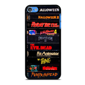 HORROR MOVIES CASSETTE COLLECTION iPod 7 Case Cover HORROR MOVIES CASSETTE COLLECTION iPod 7 Case Cover