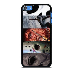 HORROR MOVIES MASK COLLAGE iPod 7 Case Cover HORROR MOVIES MASK COLLAGE iPod 7 Case Cover