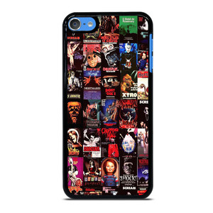 HORROR MOVIES POSTERS COLLAGE iPod 7 Case Cover HORROR MOVIES POSTERS COLLAGE iPod 7 Case Cover