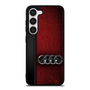 AUDI LOGO LEATHER Samsung Galaxy S23 Case Cover AUDI LOGO LEATHER Samsung Galaxy S23 Case Cover