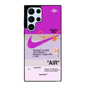 NIKE AIR JORDAN 1 OFF WHITE PURPLE Samsung Galaxy S22 Ultra Case Cover NIKE AIR JORDAN 1 OFF WHITE PURPLE Samsung Galaxy S22 Ultra Case Cover