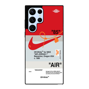 NIKE AIR JORDAN 1 OFF WHITE RED Samsung Galaxy S22 Ultra Case Cover NIKE AIR JORDAN 1 OFF WHITE RED Samsung Galaxy S22 Ultra Case Cover