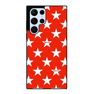 SUPREME STARS PATTERN RED Samsung Galaxy S22 Ultra Case Cover SUPREME STARS PATTERN RED Samsung Galaxy S22 Ultra Case Cover