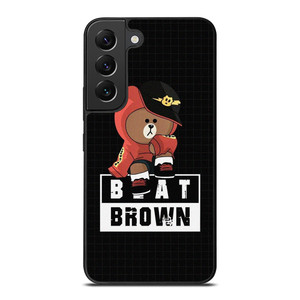 BROWN BEAR BEATS MUSIC CARTOON Samsung Galaxy S22 Plus Case Cover