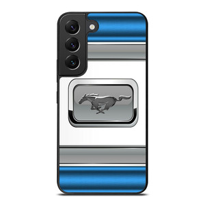 FORD MUSTANG BLUE METAL EMBLEM Samsung Galaxy S22 Plus Case Cover FORD MUSTANG BLUE METAL EMBLEM Samsung Galaxy S22 Plus Case Cover
