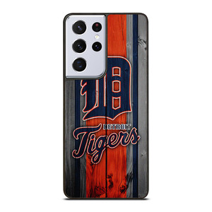 DETROIT TIGERS FOOTBALL WOOD LOGO Samsung Galaxy S21 Ultra Case Cover